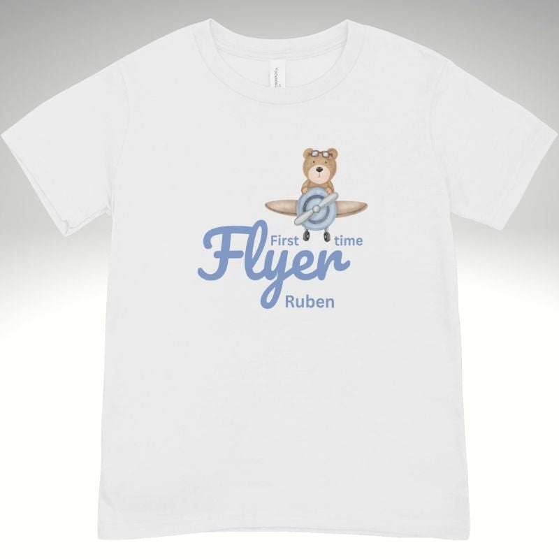 🌟 Kids “First Time Flyer” T-Shirt 🌟 - Blue