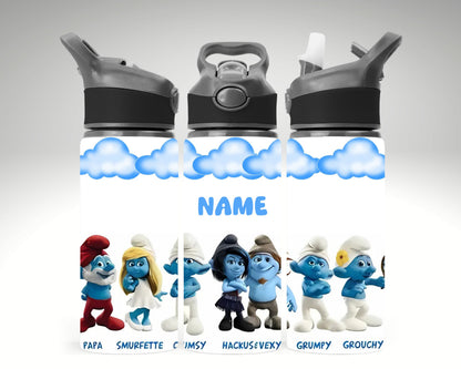 Smurf Themed Water Bottle 650 ml
