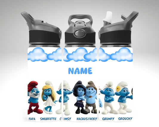 Smurf Themed Water Bottle 650 ml