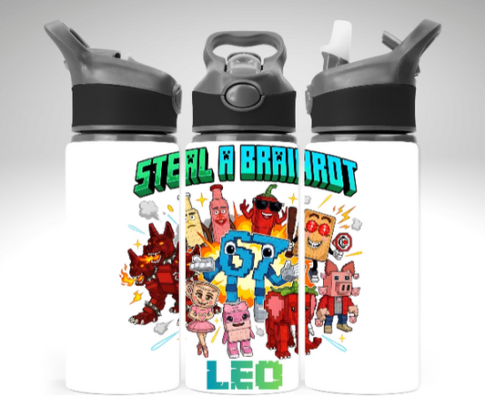 Steal a Brainrot Inspired Water Bottle 650 ml