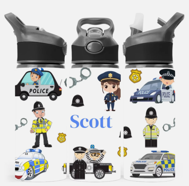 Personalised Police Water Bottle – 650ml