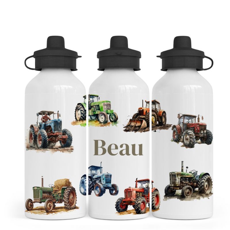 Personalised Tractor Water Bottle