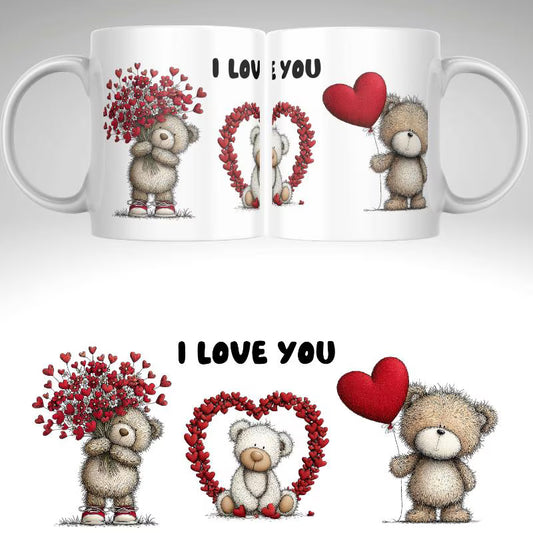 Valentine’s Teddy Mug – Cute & Cozy Love Design