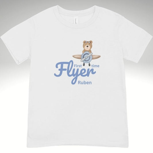 🌟 Kids “First Time Flyer” T-Shirt 🌟 - Blue